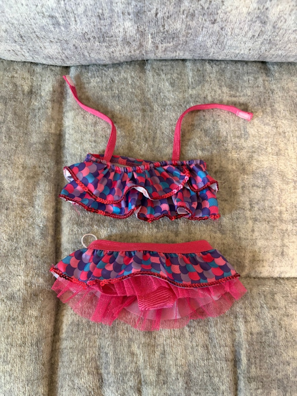 Build A Bear Mermaid Scale Two-Piece Swimsuit